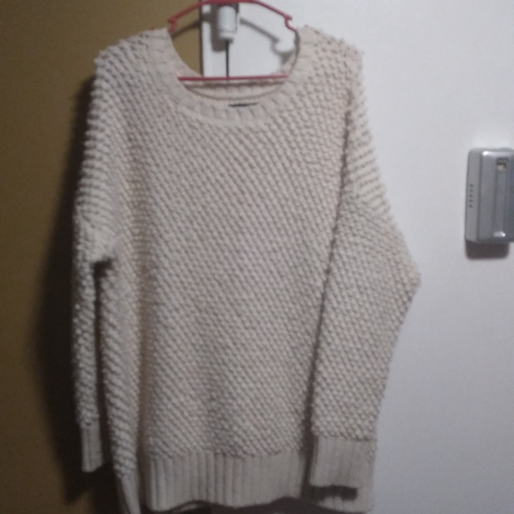 American eagle outfitters cream colored  wool and alpaca wool sweater